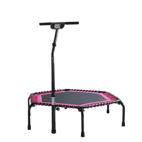 6각 점핑 트램폴린(고탄력 로프밴드) - 핑크